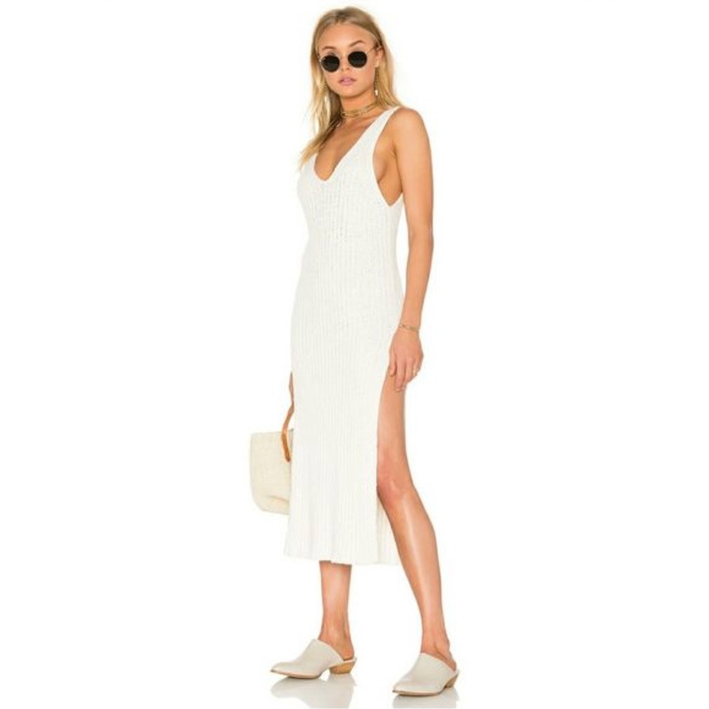 Free People Emmy maxi chunky sweater tank dress